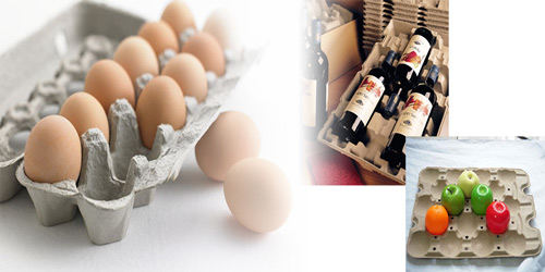 egg trays and bottle trays