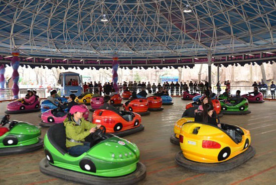amusement park funfair bumper car rides