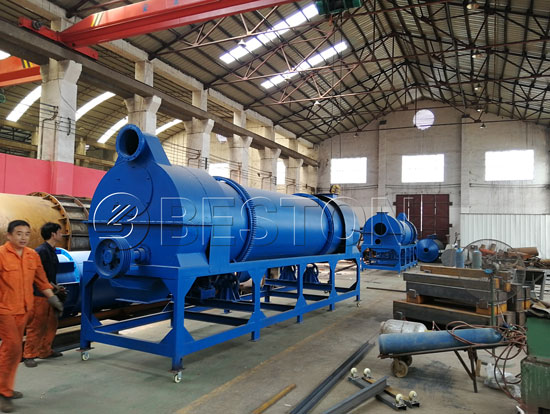 Beston Sugarcane Bagasse Charcoal Making Machine