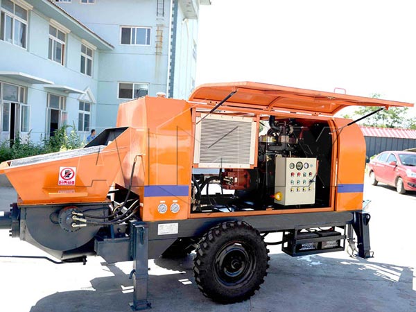 small concrete pump