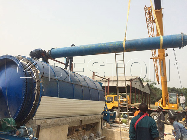 Beston Crude Oil Sludge Pyrolysis Plant In Nigeria