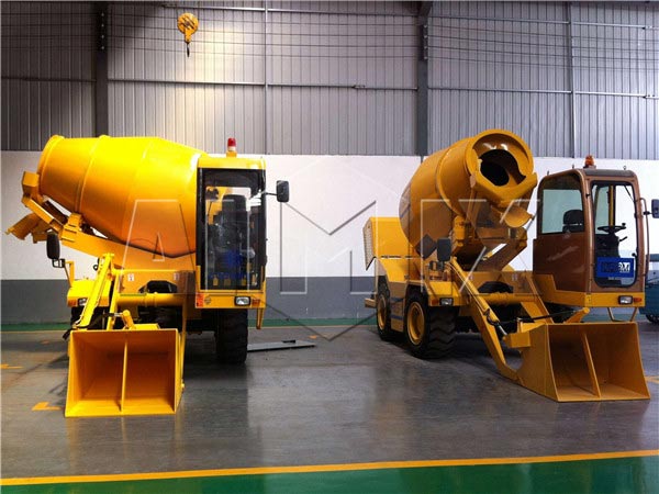 self loading concrete mixer price