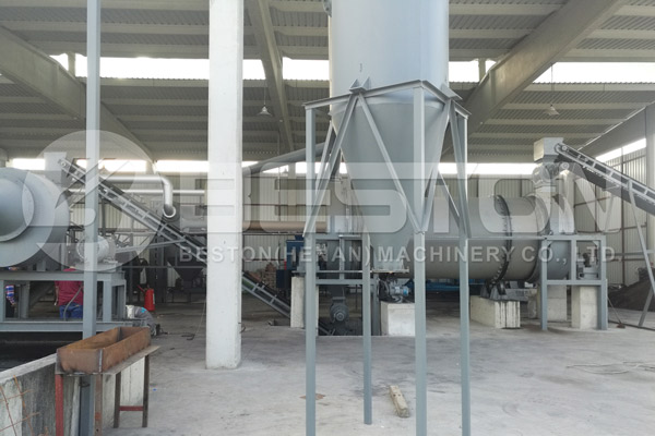 Installament of Beston Rice Hull Carbonizer